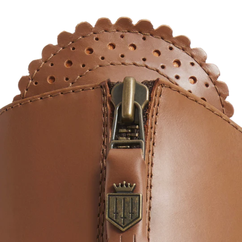 Fairfax and Favor Flat Regina Leather Boot - Tan-2